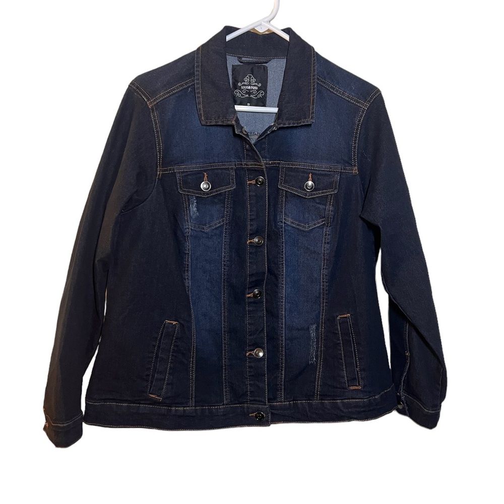 Louise Paris Denim Jacket Size 1x NWOT